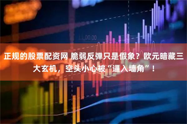 正规的股票配资网 脆弱反弹只是假象？欧元暗藏三大玄机，空头小心被“逼入墙角”！