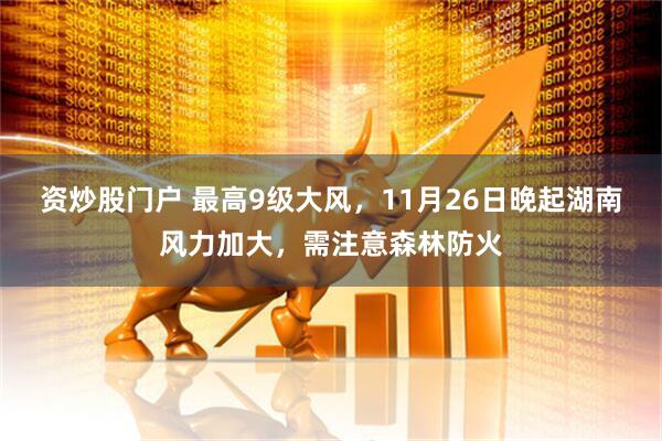 资炒股门户 最高9级大风，11月26日晚起湖南风力加大，需注意森林防火