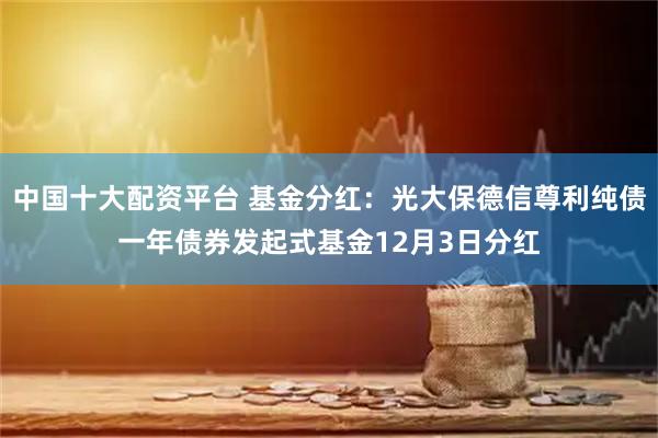 中国十大配资平台 基金分红：光大保德信尊利纯债一年债券发起式基金12月3日分红